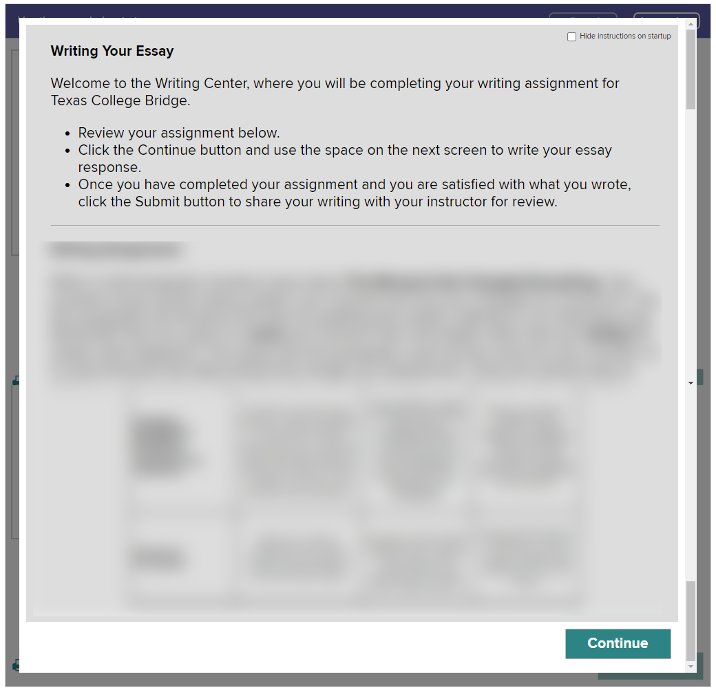 texas college bridge essay assignment